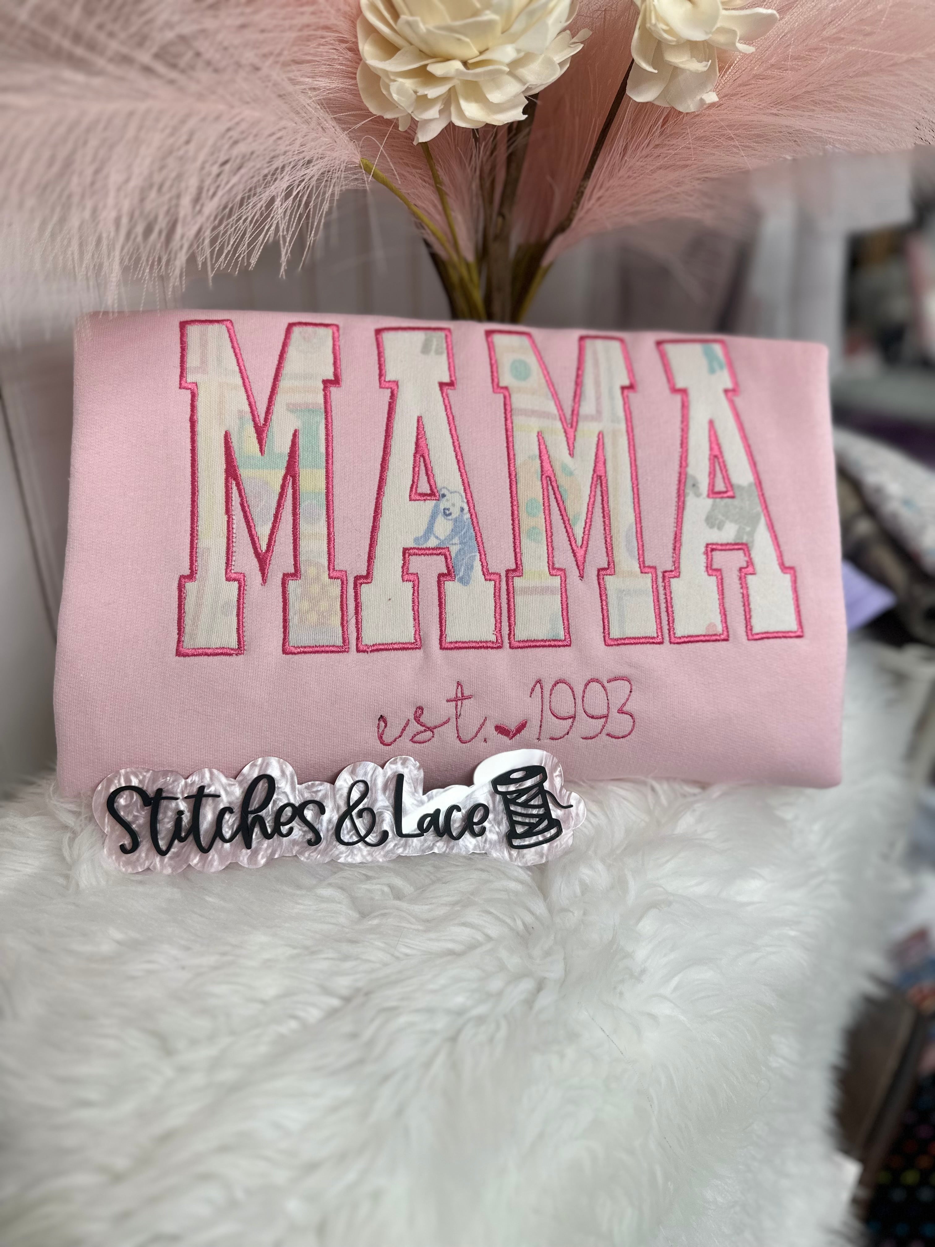 Applique Keepsake Mama Crewneck