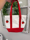 Strawberry Zipper Tote
