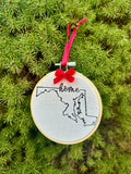 Maryland State Embroidered Ornament