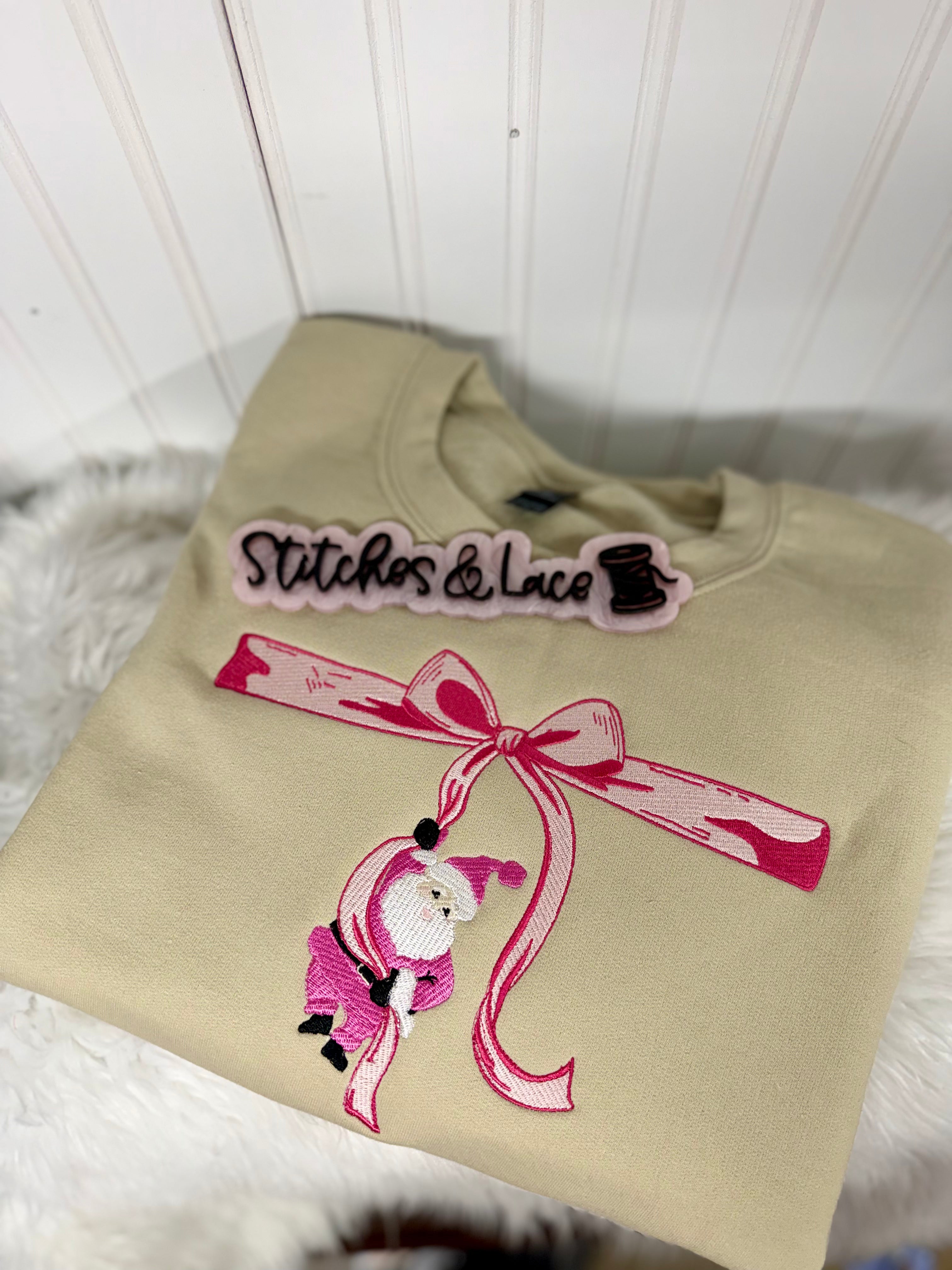 Santa Bow Crewneck